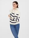 Vero Moda 10269246/Birch w. Black Saba stripe LS highneck NOOS