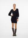 Vero Moda 10311217/Black Hollykarispuff LS v-neck dress