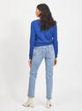 Vila 14054177/Mazarine Blue Ril o-neck LS knit top NOOS