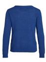 Vila 14054177/Mazarine Blue Ril o-neck LS knit top NOOS