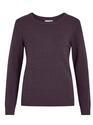 Vila 14054177/Plum Perfect Ril o-neck LS knit top NOOS