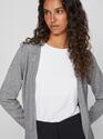 Vila 14060800/Medium Grey Melange Ril short LS cardigan NOOS