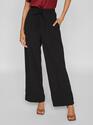 Vila 14095436/Black Lua HW wide pant NOOS