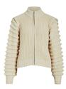 Vila 14099046/Birch Elada highneck LS zip cardigan