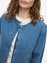 Vila 14103789/Light Blue Denim Reba LS o-neck denim jack NOOS