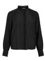 Vila 14110662/Black Beauty Malima LS frill shirt