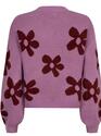 Ydence FC2411/10154 Lilic-burgundy Daisie Sweater