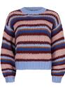 Ydence FC2425/10201 Blue-burgundy-camel-soft pink Meggie Knitted Sweater