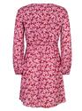 Ydence FS2448/1099 Wine red-lilac flower Jaely Dress