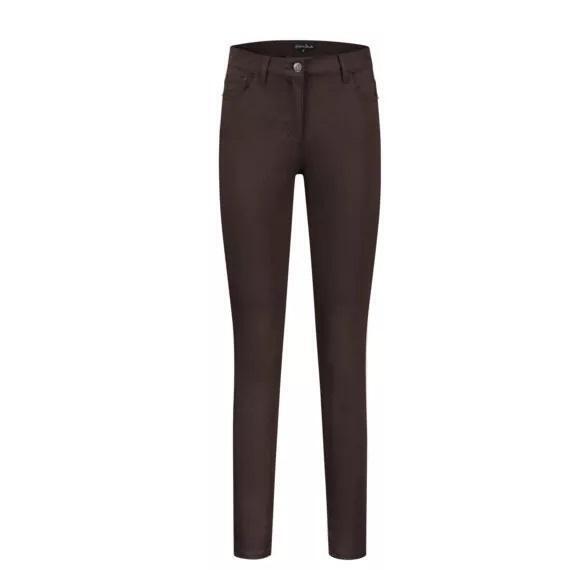 Gafair Serva twill/Dark Brown slimfit power str. katoen 32"