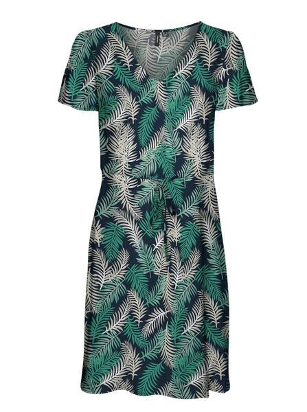 Vero Moda 10307990/Navy Blazer Green Tropical Easy joy short dress