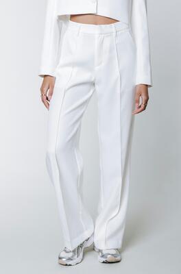Colourful Rebel WP114649/112 Offwhite Rus Pintuck Straight pant