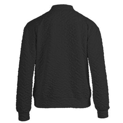 Enjoy Womenswear 183333/091 Zwart Structuur jasje drukknopen