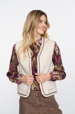 Geisha 55541-19/010 Gilet teddy embroidery