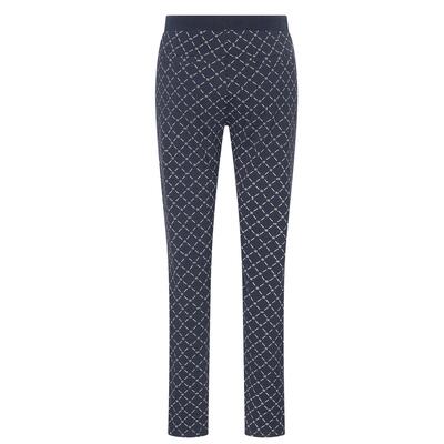 HV Society 0201103703/5001 Navy Macy Print sweatbroek