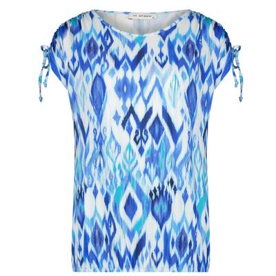 In Shape INS2301085/241 Blue combi Veronique print shirt