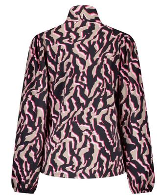 Lady Day L24.396.2327/Zebra Print Naomi LS Print travel blouse