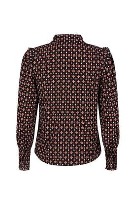 Lofty Manner OB60/Ikat Black Zuri blouse