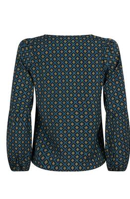 Lofty Manner OJ06.1/Petrol Floral Yvie blouse
