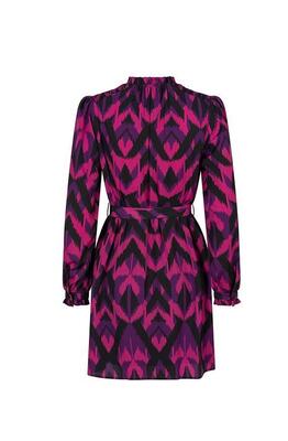 Lofty Manner OL23.1/Purple Aztec Print Navy dress