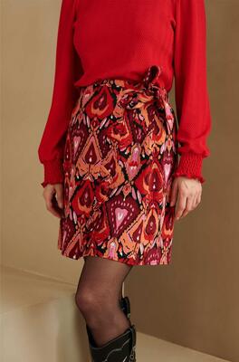 Lofty Manner PI39/Heart Ikat Print Aubrie skirt