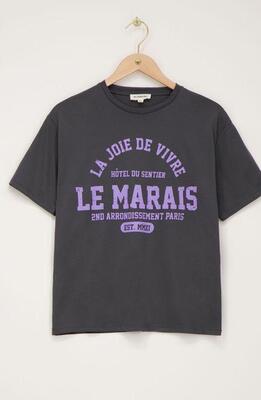 My Jewellery MJ10545/1075 Donker Grijs Le Marais T-shirt