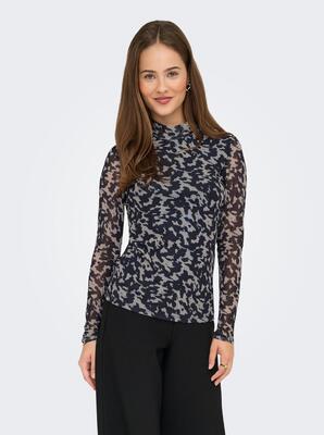 Only 15141298/Blue Graphite Rodeo Erica life mesh LS top NOOS