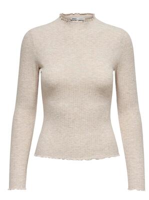 Only 15180040/Pumice Stone Emma LS high neck top NOOS