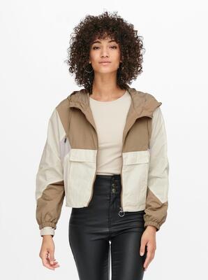Only 15242436/Tigers Eye Jose colorblock spring jacket