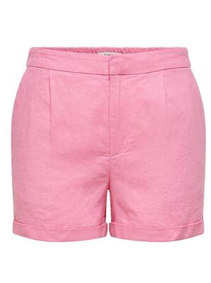 Only 15255125/Sachet Pink Caro MW linen blend shorts
