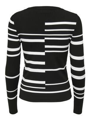 Only 15272704/Black Cally LS block stripe pullover