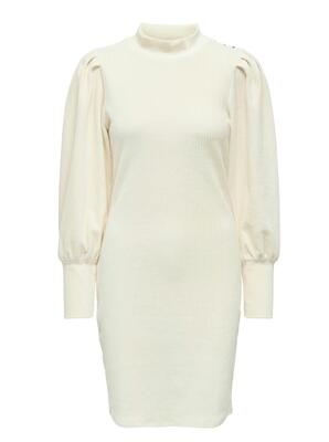 Only 15274572/Winter White Fenja LS cuff dress