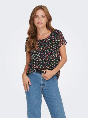 Only 15283129/Black Sloane SS top