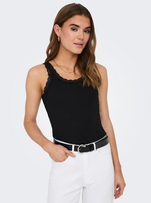 Only 15292057/Black Sharai lace tank top NOOS