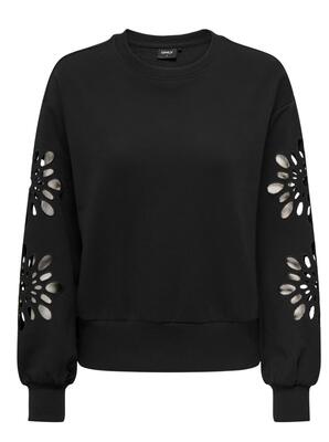 Only 15303920/Black Marey LS o-neck print sweat