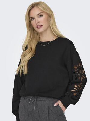 Only 15303920/Black Marey LS o-neck print sweat