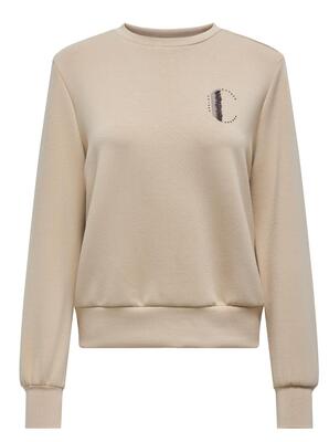 Only 15307793/Humus Mayra LS shine o-neck sweat