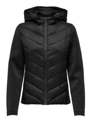 Only 15311247/Black Sophie mix fitted hood jacket