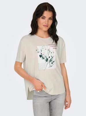 Only 15325533/Birch Free life SS print top