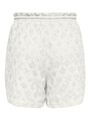 Only 15327704/Cloud Dancer Julia pull string shorts