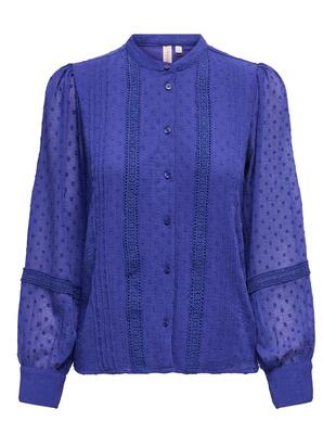 Only 15346682/Clematis Blue Pixie LS dobby button top