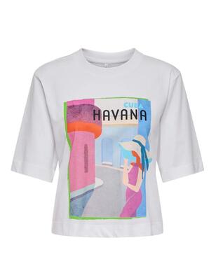 Only 15349877/BW/Havana Vega life SS vibe top