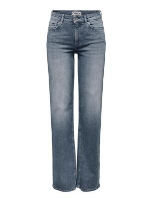 Only 15353695/Special Blue Grey Denim Blush mid straight REA558 NOOS