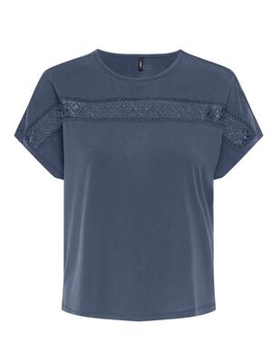 Only 15356193/Vintage Indigo Free life SS lace panel top