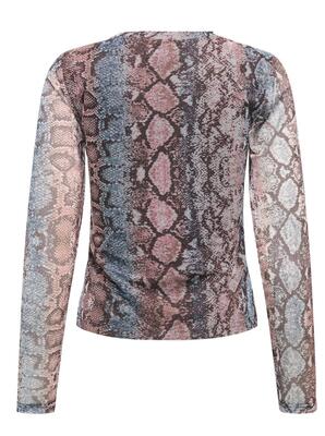Only 15357642/Ombre Blue Nova LS mesh top