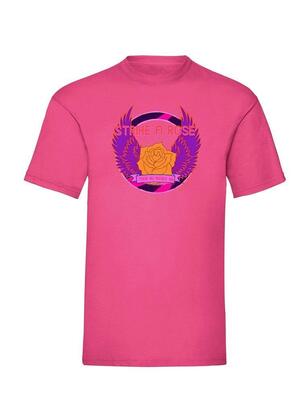 Pinned by K 10628/Hot Pink T-shirt Strike a Rose