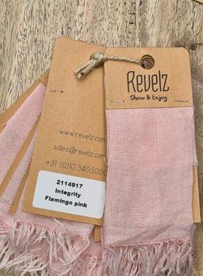 Revelz INTEGRITY/Flamingo Pink Gemeleerde sjaal, 130 x 200 cm