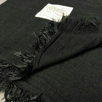 Revelz LOYALTY/Solid Black Gemeleerde sjaal, 130 x 200 cm