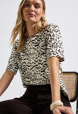 Street One 323903/37019 Soft printed batwing shirt