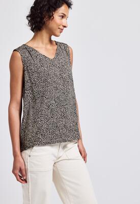 Street One 345737/26697 V-neck blouse smok detail